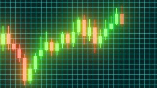 Stock Market Candlestick Chart Pattern Investment Finance Diagram 4K VJ Loop Moving Background