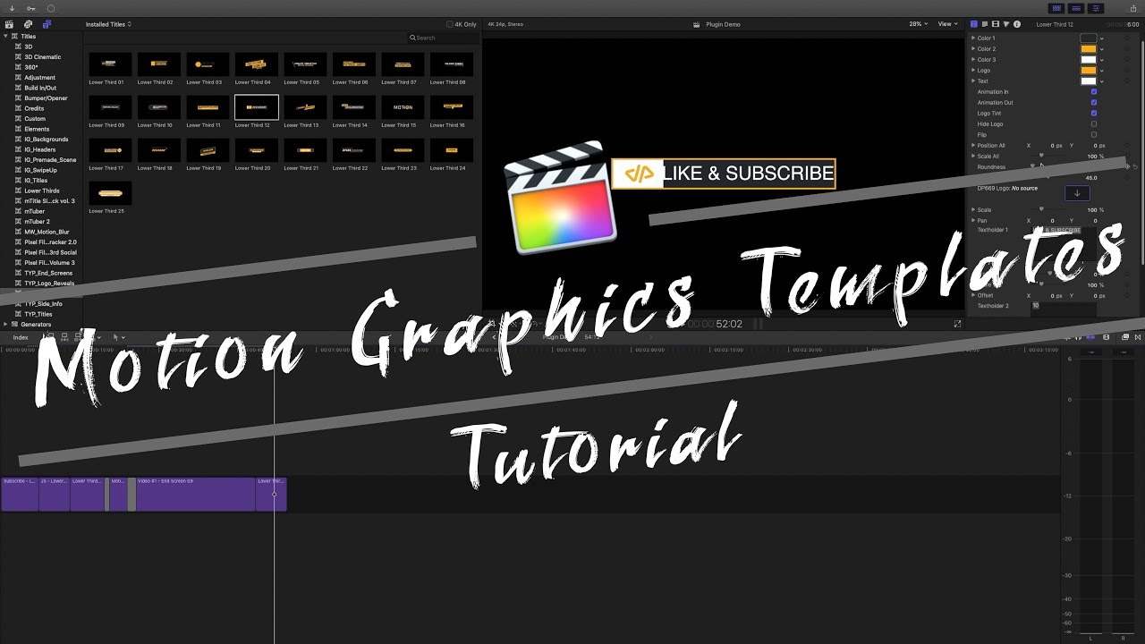free motion templates for final cut pro x