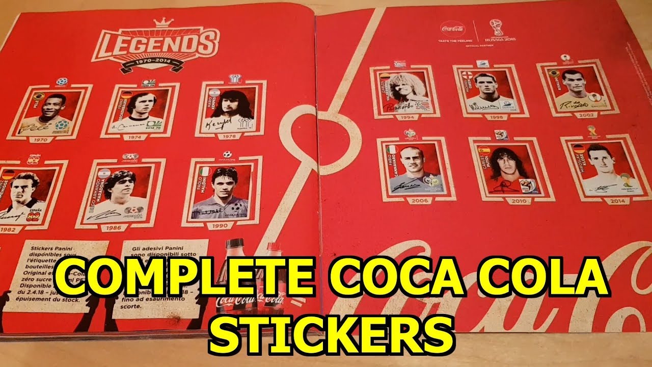 COMPLETE COCA COLA PANINI STICKER ALBUM GOLD EDITION Stickers Russia complete-coca-cola-panini-sticker-album-gold-edition-stickers-russia
