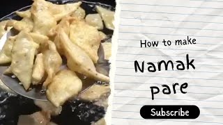 namak pare recipe| नमक पारे की रेसिपी | Crispy and tasty namak pare recipe | Snacks recipe for kids