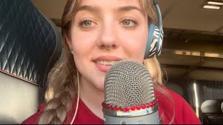 ASMR// On the Train 🚂 #asmr #publicasmr #whispering