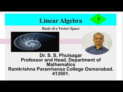 Linear Algebra: Basis