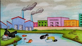 مشروع عن انواع تلوث البيئه مع التوضيح بالرسم للصف الاول