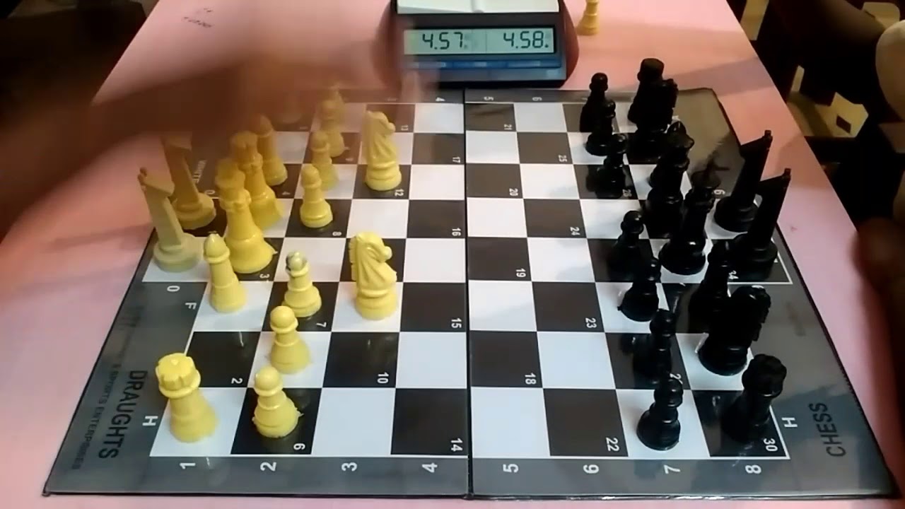Giraffe chess playing video.18, white won by crowning YouTube