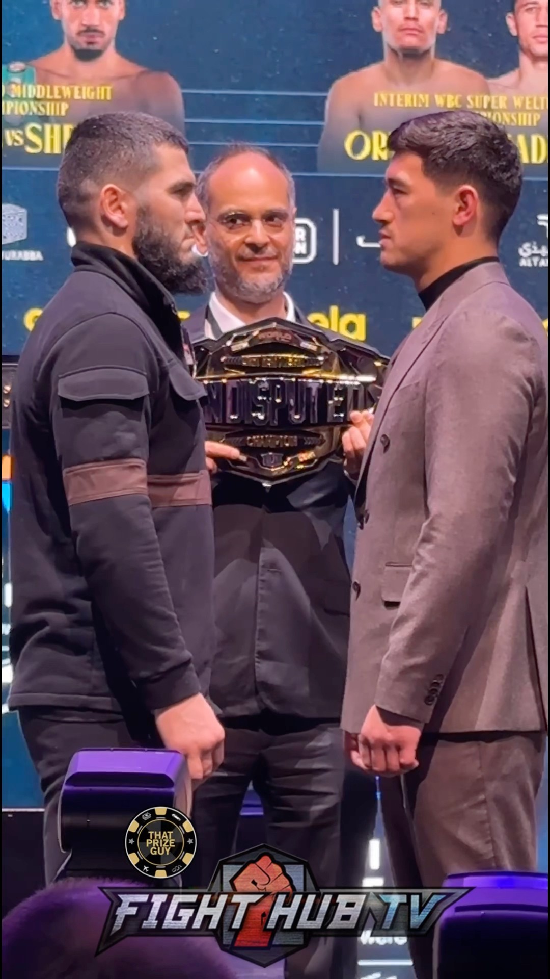 Dmitry Bivol STARES DOWN Artur Beterbiev FIRST face off!