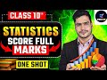Class 10 Statistics One Shot 🔥 | Chapter 13 Full Explanation | Score 100% | 2026 Board