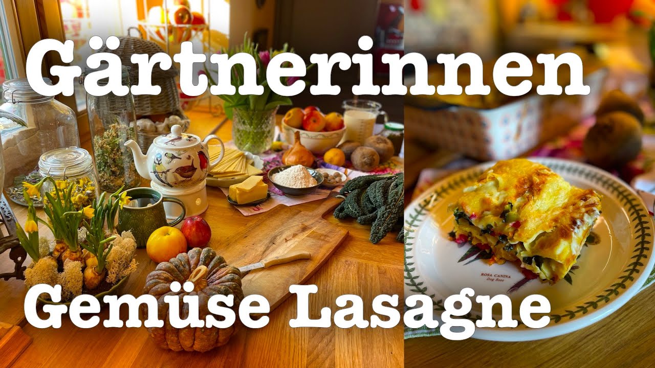 #80  🧅🥬 Gemüselasagne 🥕🧅🥬  nach Gärtnerinnen Art mit Kohl, Kürbis und Roter Bete