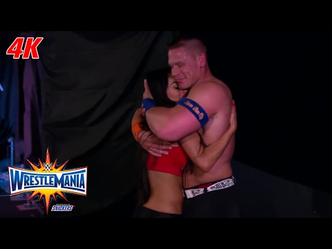 John Cena & Nikki Bella share a moment after getting engaged: WrestleMania 4K Exclusive, Apr 2, 2017