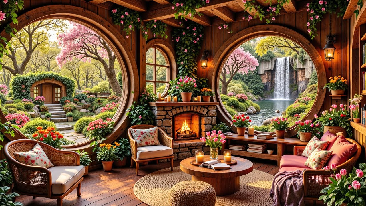 Gentle January Jazz Ambience | Fireplace Glow, Soft Piano Jazz & Nature Ambience for Focus, Study