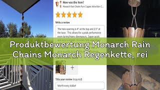 Produktbewertung Monarch Rain Chains Monarch Regenkette, reines Kupfer, 2,4 m Akira 8-1/2' Kupfer