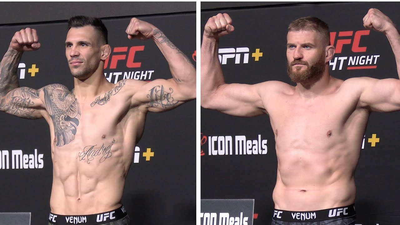 UFC Vegas 54 WEIGH-INS:  Jan Błachowicz vs. Aleksander Rakić