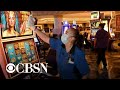 Las Vegas Strip casinos empty due to virus concern - YouTube