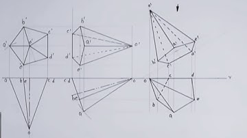 Projection of a Pentagonal Pyramid with an Inclined Triangular Face!