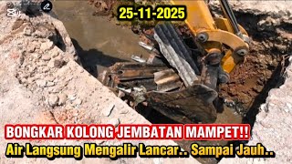 Download Lagu WADIDAW ‼️Keruk Lumpur \u0026 Puing Kolong Jembatan Koco Purwadana, Air Langsung Mengalir Lancar...  MP3