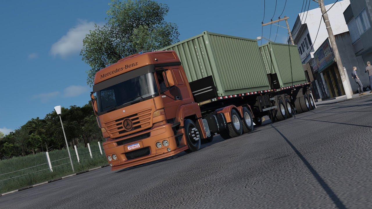 MB 1938s NO PUXE DOS CONTAINER VIAGEM INSANA MAPA ELDORADO PRO Euro Truck Simulator 2