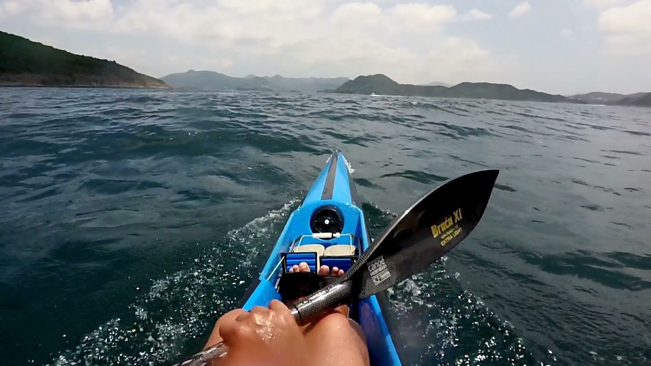 Brown on Waves 🏄🏄 Think Uno surfski wakesurfing in Sai Kung 2 YouTube