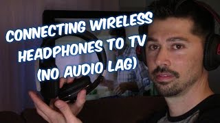 GE Stereo Audio Cable, 6′ 2 Ways to Connect TV to Wireless Headsets & Headphones, no audio lag