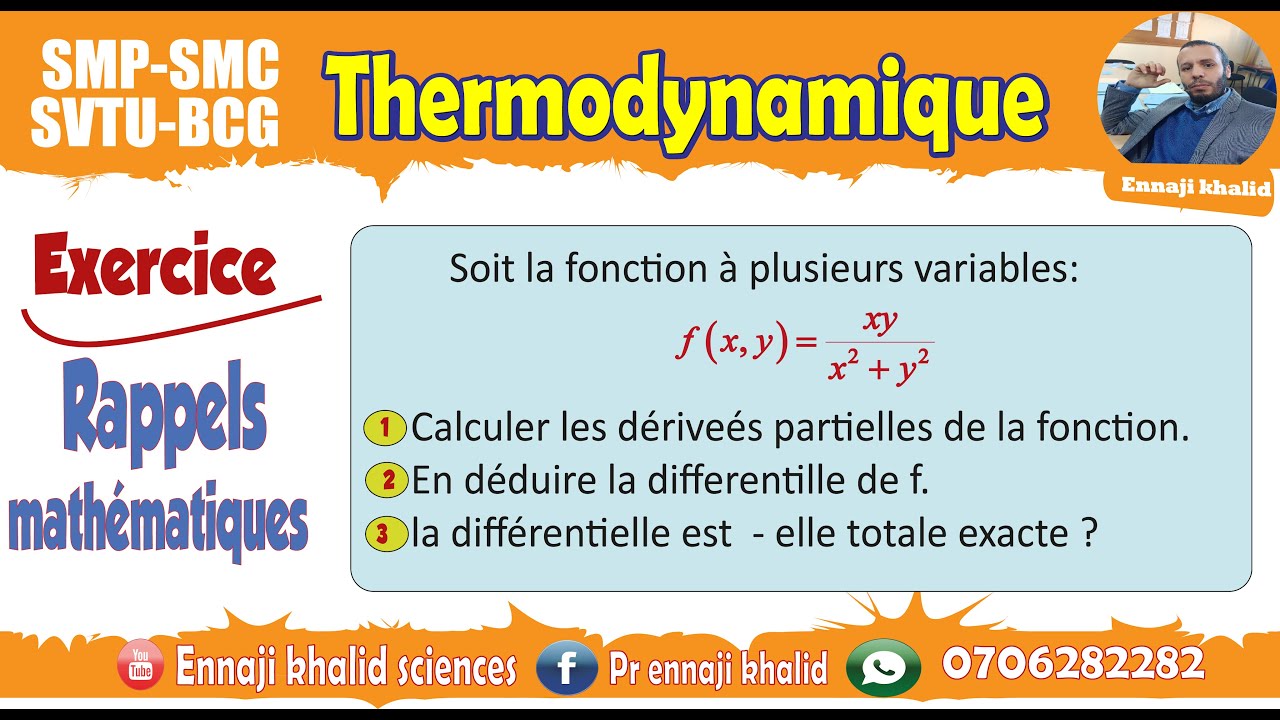 Rappels mathématiques exercice