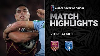 QLD Maroons v NSW Blues Match Highlights | Game II, 2013 | State of Origin | NRL