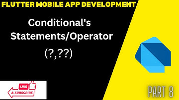 Conditional Statement (?,??) in Dart | Part 8 | Detail Explanation in Hindi #flutter #dart