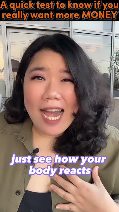 A quick test to know if your really want more money. | Maria Tan #shorts