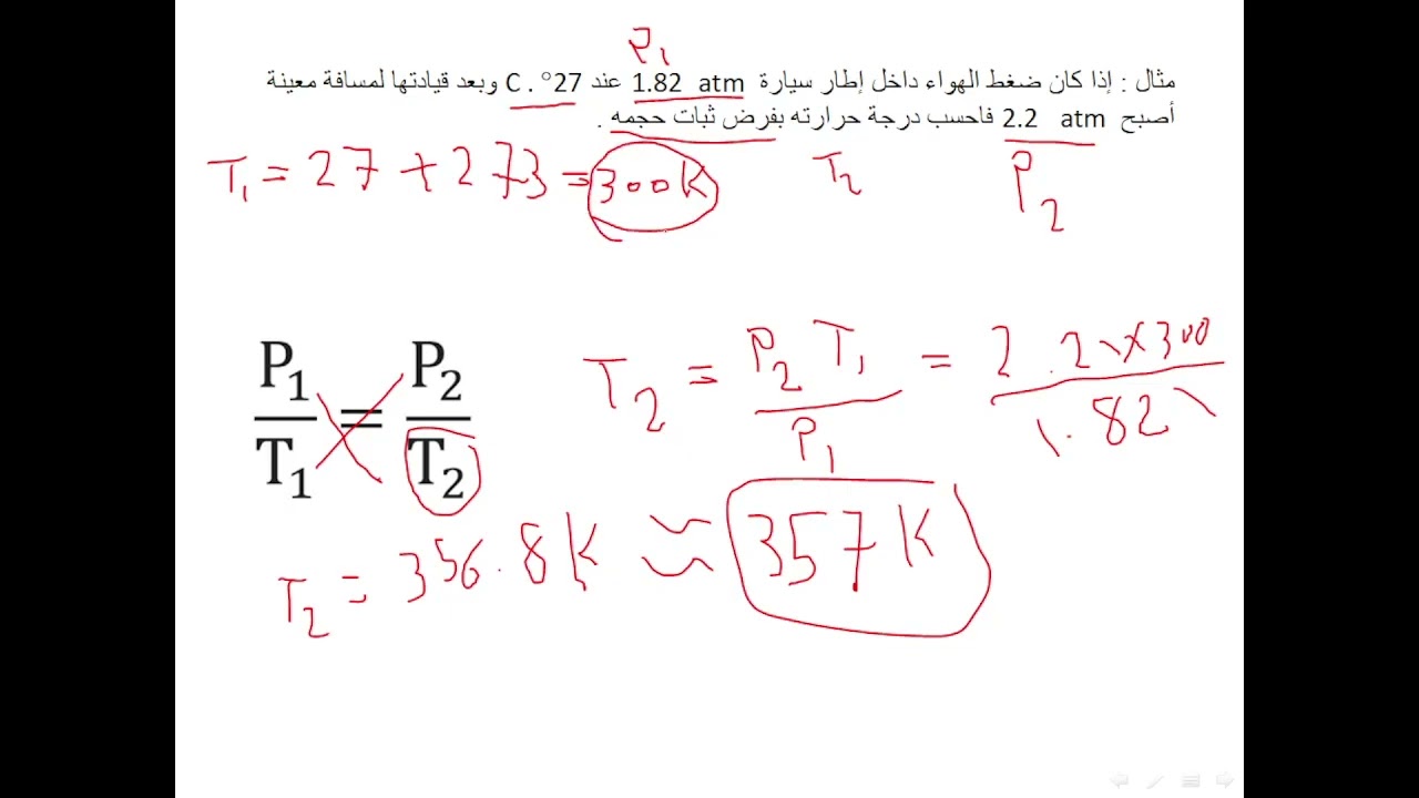 قانون جاي- لوساك  ( Gay-Lussac's law )