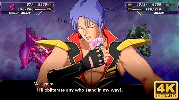 SRW X (4K) : Zaku III Custom All Attacks / Mashymre Cello