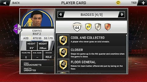 99 Stats 44Badge NBA2k20 v75 v77 Android