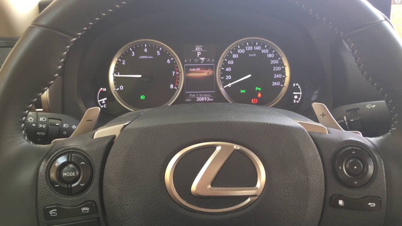 Maintenance required lexus
