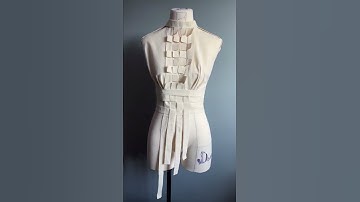 Draping sketch with fabric manipulation technique #textilesurfacedesign #drapingtechnique #creative