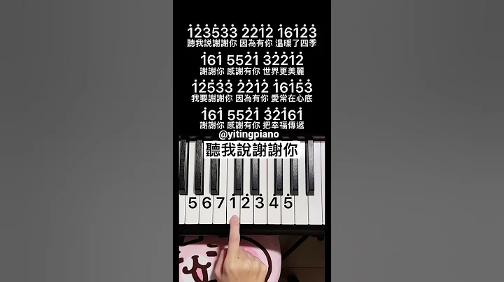 #听我说谢谢你 #piano #pianotutorial #钢琴 #钢琴教学 - 天天要闻