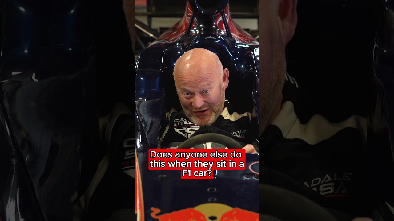 Does anyone else do this when they sit in an F1 car or is it just our CEO? #motorsport #f1 #indycar