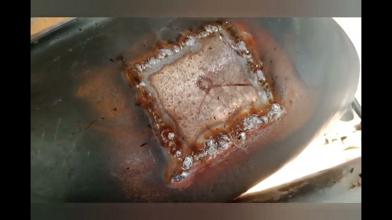 Ремонт вмятины на двери Chevrolet 57 года и ремонт воздуховода