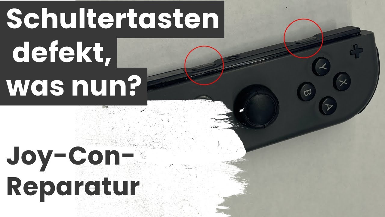 Reparatur der Schultertasten (SL/SR) an einem Nintendo Switch Joy-Con Controller - DIY