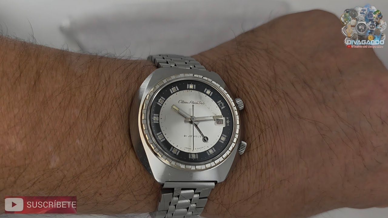 Citizen Alarm Date Watch, 21 Jewels, Manual Wind, Model 4.310055Y