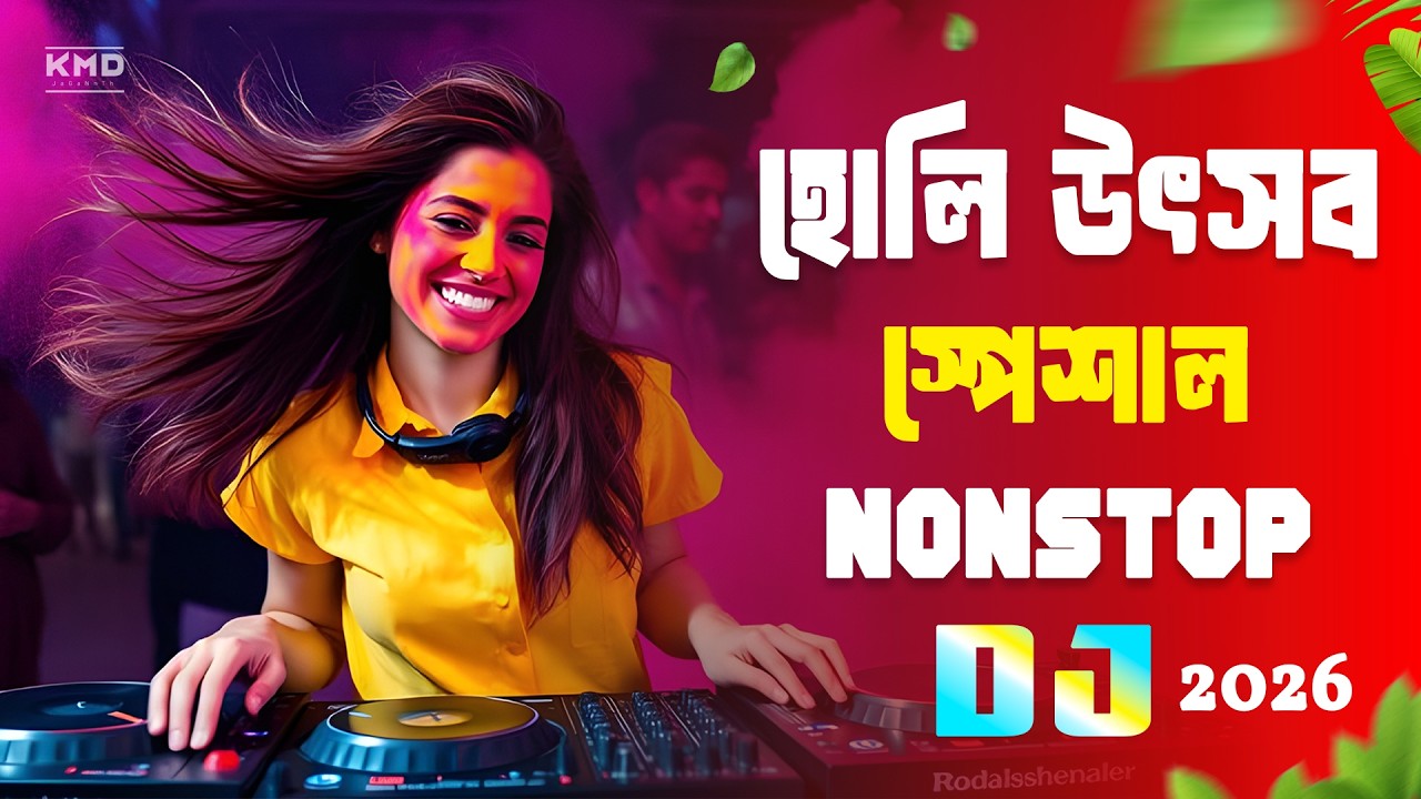 হোলি উৎসব - DJGan | Holi Nonstop DJSong | 2026 Holi Festival Dance Mix | Hindi X Bhojpuri DJGaan