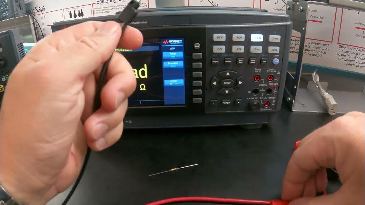Resistance Measurement using the Keysight 34450A YouTube