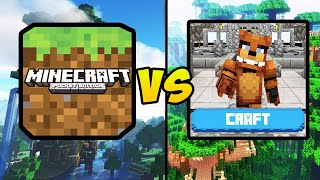 &quot;MINECRAFT POCKET EDITION VS FIVE NIGHTS AT FREDDY&#39;S CRAFT&quot; (MCPE Vs FNAF, Mobile Games, Android)