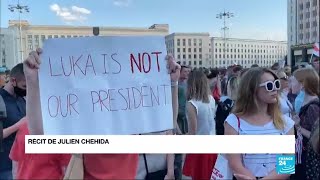 Biélorussie : neuvième soirée de manifestations contre la réélection d'Alexandre Loukachenko