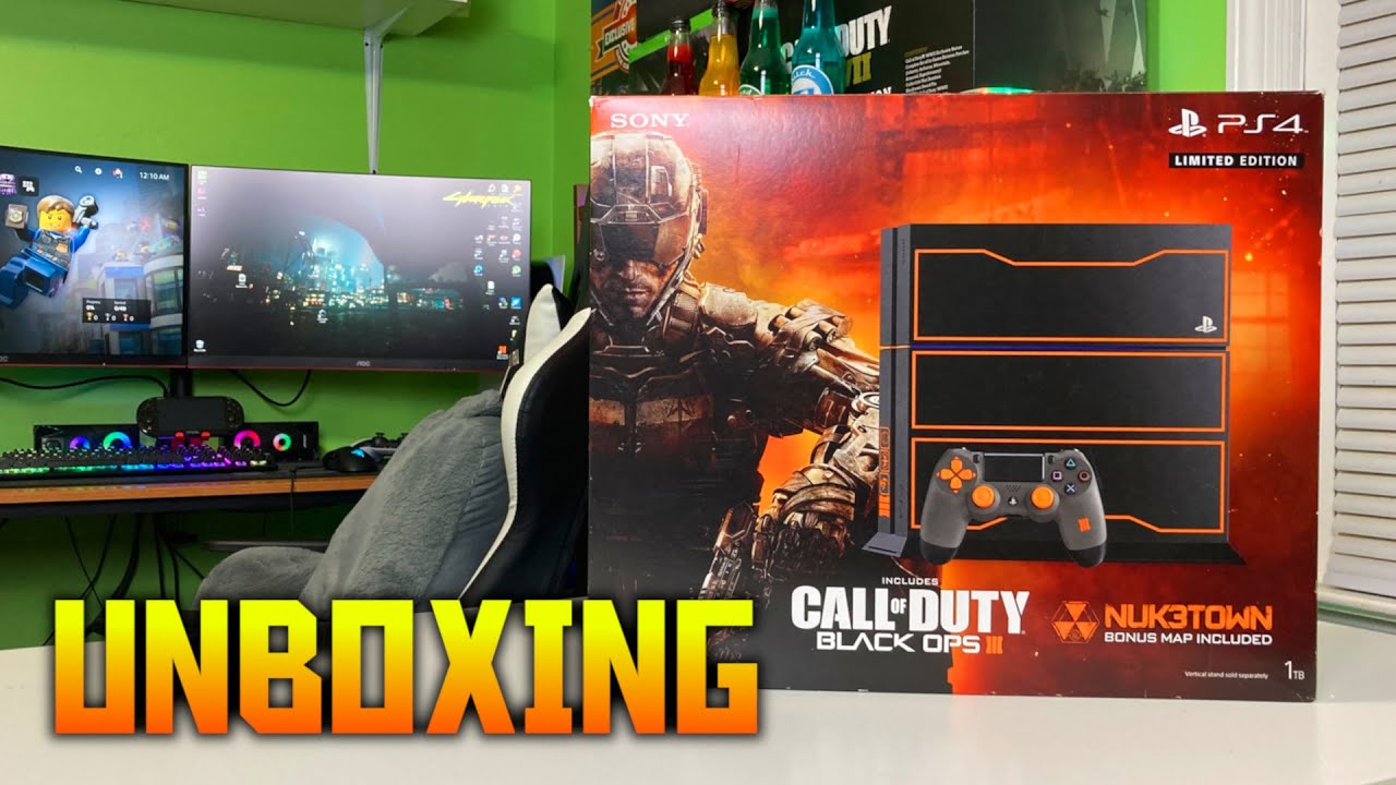 PlayStation 4 Black Ops 3 Edition Unboxing! YouTube