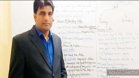 Primary Data and Secondary Data