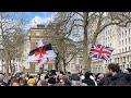 Live rally for british culture horse guards parade and hong kong independence protest london