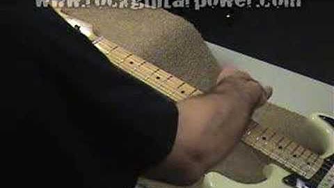 Changing Guitar strings on a fixed bridge Part 3 of 3