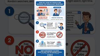 How to Stop Google Ads from Showing for Irrelevant Searches (Save Your Budget!) #shorts