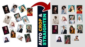 Auto Crop and Straighten Multiple Photos in Photoshop 2022