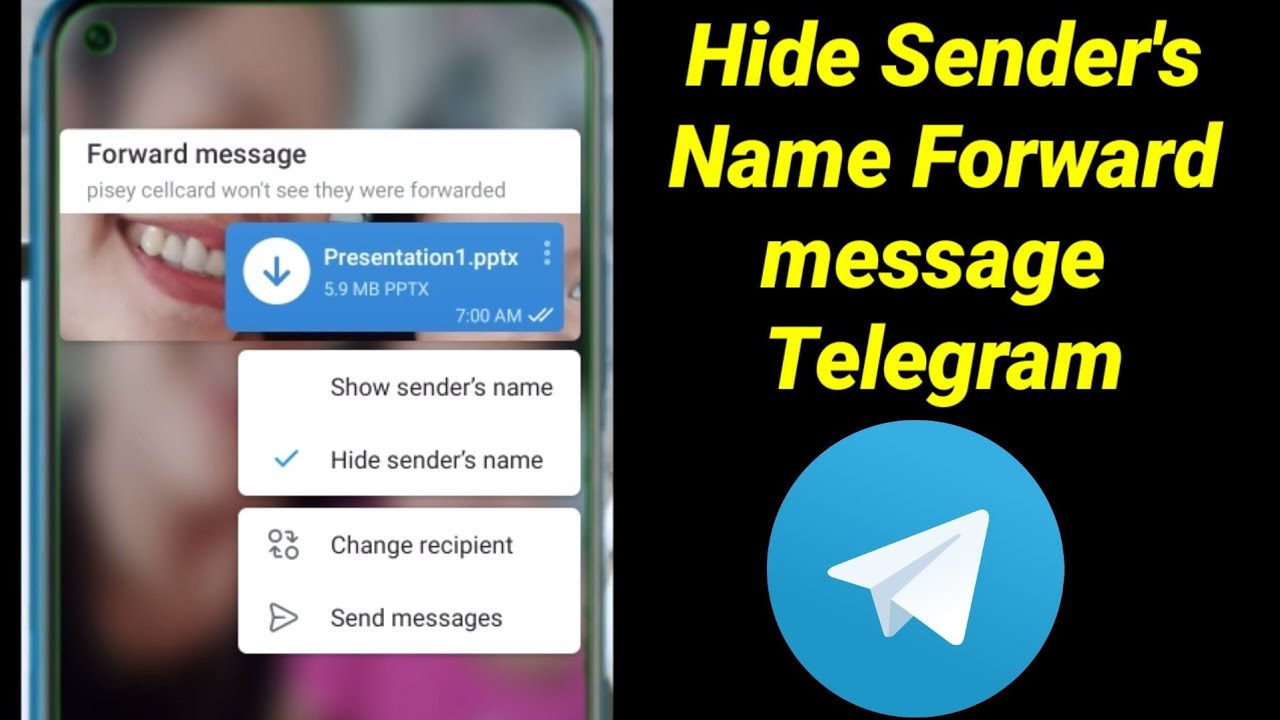 Telegram hide camera