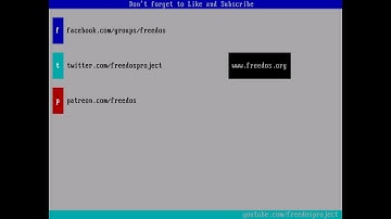 Video end screens as a DOS program