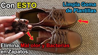 Con ESTO se eliminará Mal olor y Bacterias en Zapatos y se limpiará Goma de Plantillas de Zapatos