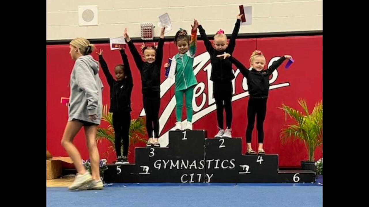 6 YEAR OLD Gymnast AAU level 3 gymnastics sport YouTube
