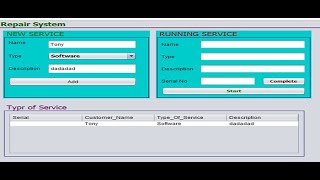 REPAIR SERVICE SYSTEM IN JAVA | Source Code & Projects | Review